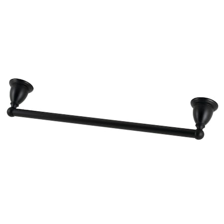 Kingston Brass 18Inch Towel Bar, Matte Black BA1752MB